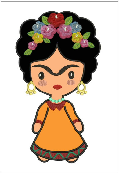 Apl039 - Big Applique FRIDA